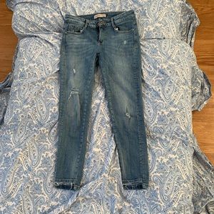 Zara blue skinny ankle length jeans